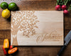 Cutting Board Personalized | Engraved Wood | Oak Tree Young Love by Well Written Gifts