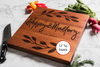 Personalized Cutting Board with Wreathed Leaves - AKSY
