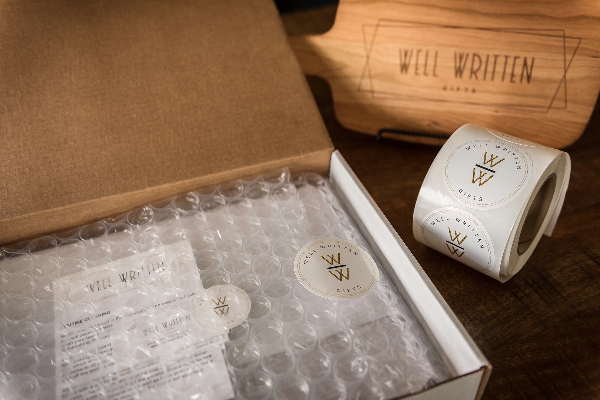 Personalized Engraved Wood Cutting Board with Flourishes