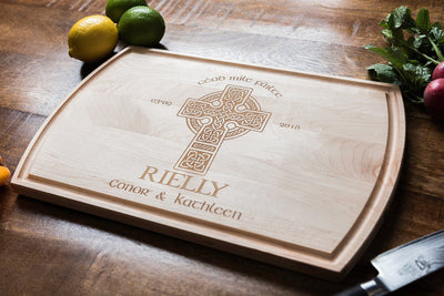 5th Anniversary Gift, Irish Wedding Gift, Cutting Boards Personalized by Well Written Gifts