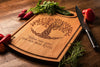 Irish Wedding Gift | Celtic Tree of Life | Personalized Cutting Board by Well Written Gifts