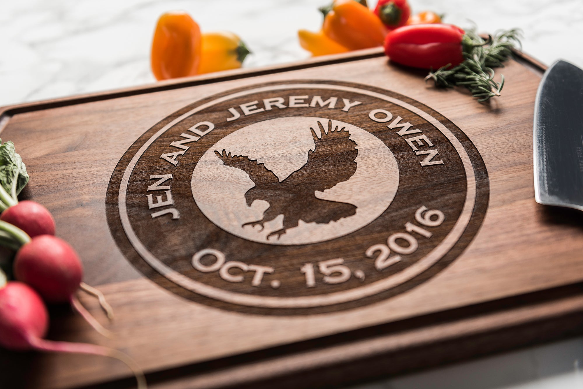 Personalized Cutting Board Engraved with Team Logo | Gift for Sports Fans