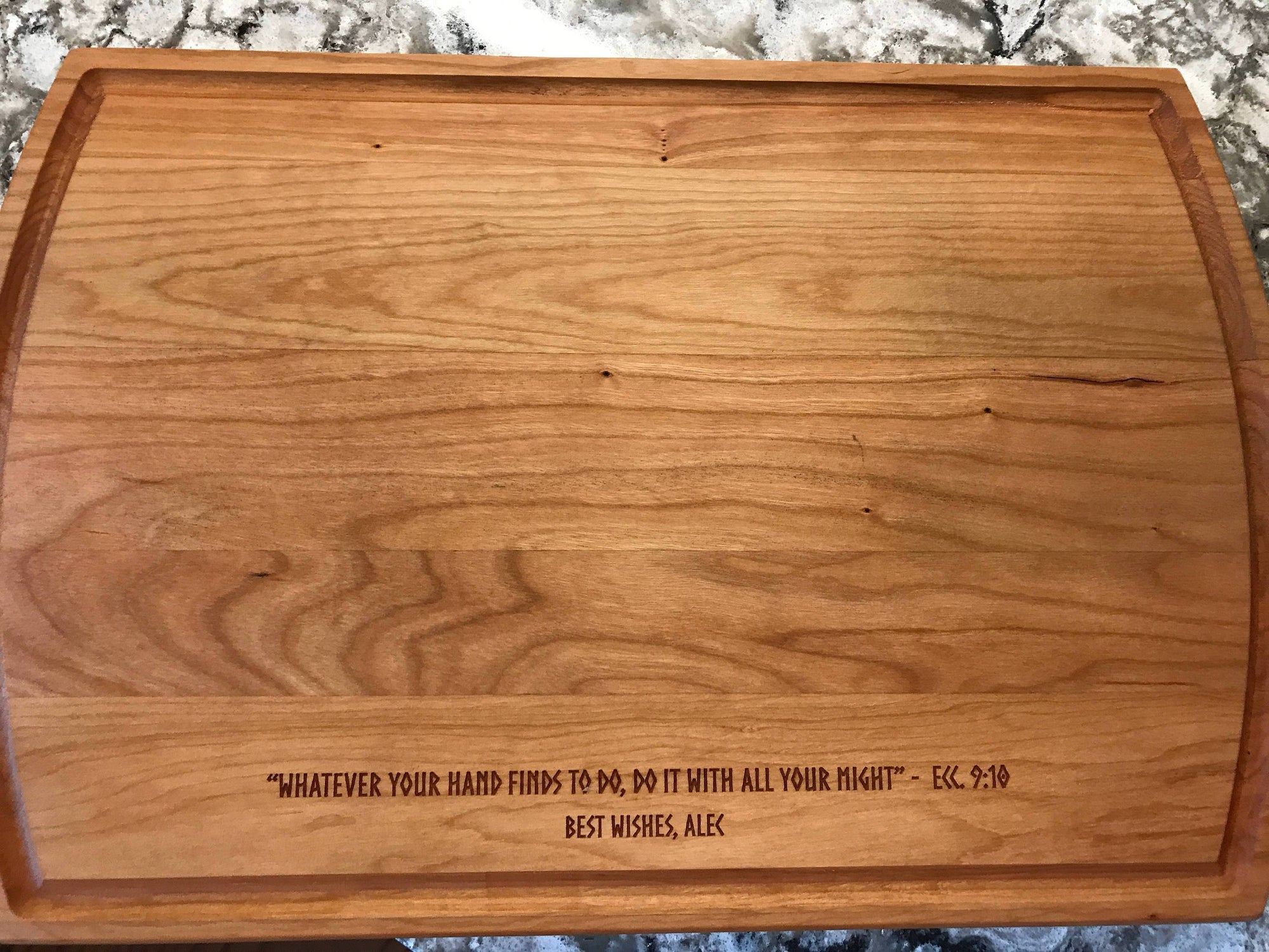 Personalized Cutting Board * Engraved Message * Add-on