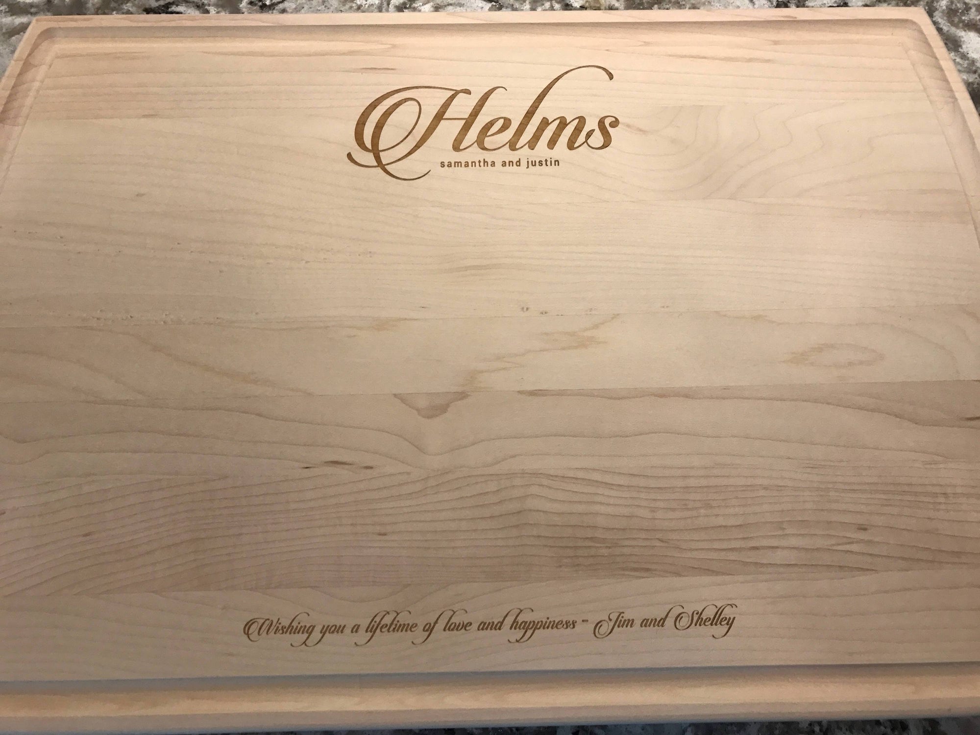 Personalized Cutting Board * Engraved Message * Add-on