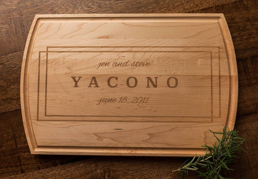 Personalized Custom Cutting Board, Wedding Gift for Couple, Anniversary Gift by Well Written Gifts
