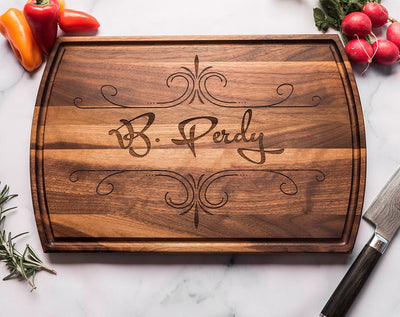 Engraved Wood Cutting Board Personalized with Company Name or Logo by Well Written Gifts