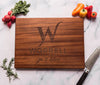 Personalized Custom Monogrammed Cutting Board with Family Name and First Names by Well Written Gifts