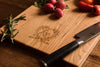 Personalized Charcuterie Board,  Monogrammed Cutting Board with Heart by Well Written Gifts