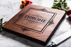 Personalized Cutting Board with Framed Family Name, Sapele Cutting Board by Well Written Gifts