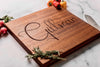 Custom Engraved Personalized Wood Cutting Board in Sapele from Well Written Gifts
