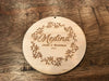 Engraved Wood Gift Tag with Your words Engraved on the Back - by Well Written Gifts