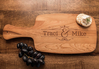 Cheese Board, Cutting Boards Personalized, Wedding Gift for Couple by Well Written Gifts