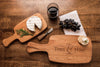 Personalized Cheese Board Set, Custom Wood Cutting Board Set with Handles by Well Written Gifts