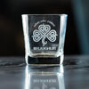 Personalized 12 oz. Shamrock Whiskey Glasses, Engraved Whiskey Glass Set, Custom Irish Wedding Gift, Groomsmen Gifts, Thank you gift