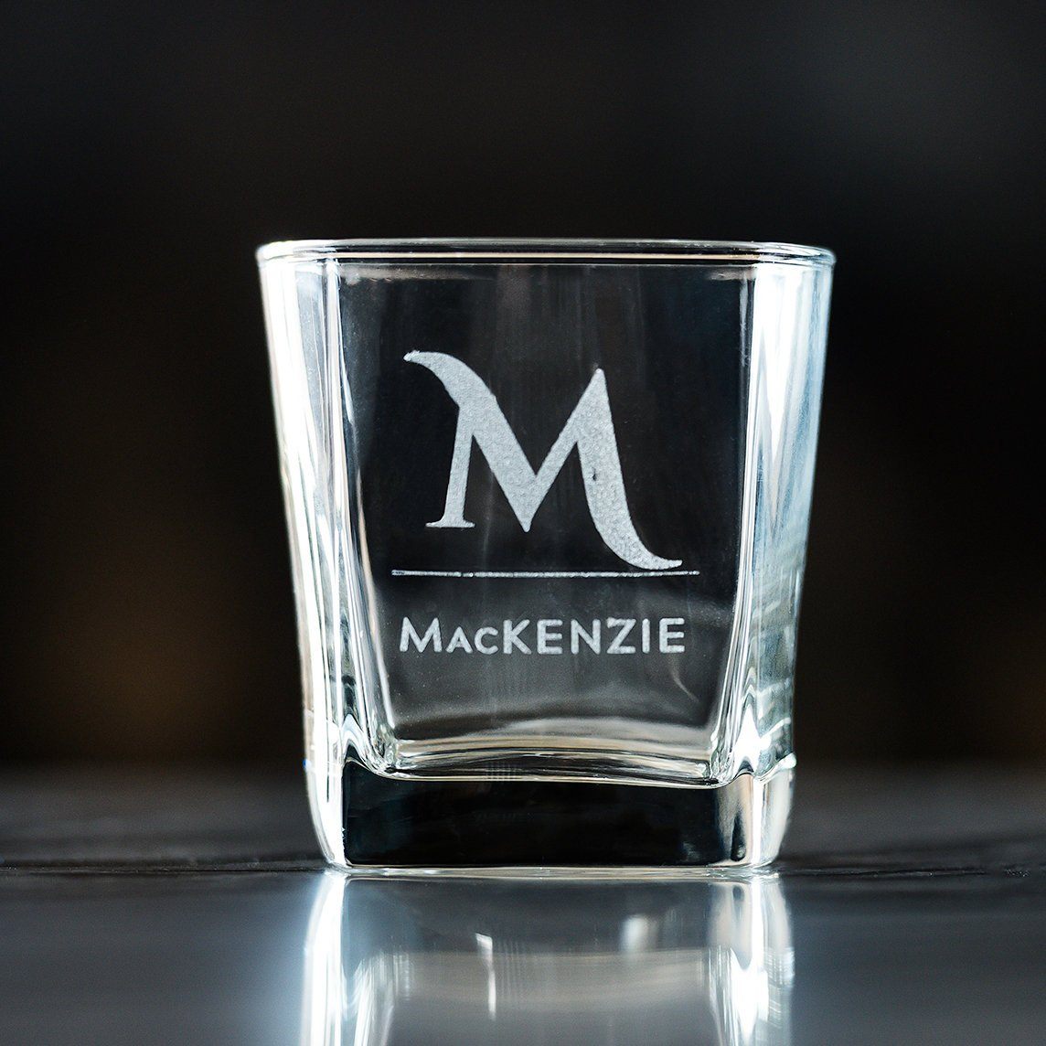 Personalized 12 oz. Monogrammed Whiskey Glasses, Corporate Client Gift, Unique Engraved Rocks Glass Set, Boyfriend Gift, Husband Gift