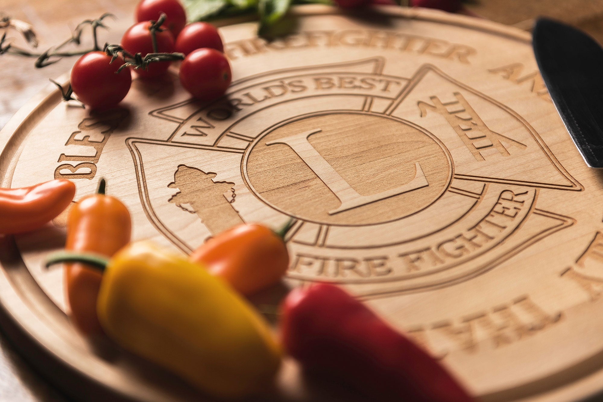 Firefighter Cutting Board * Firefighter Gifts