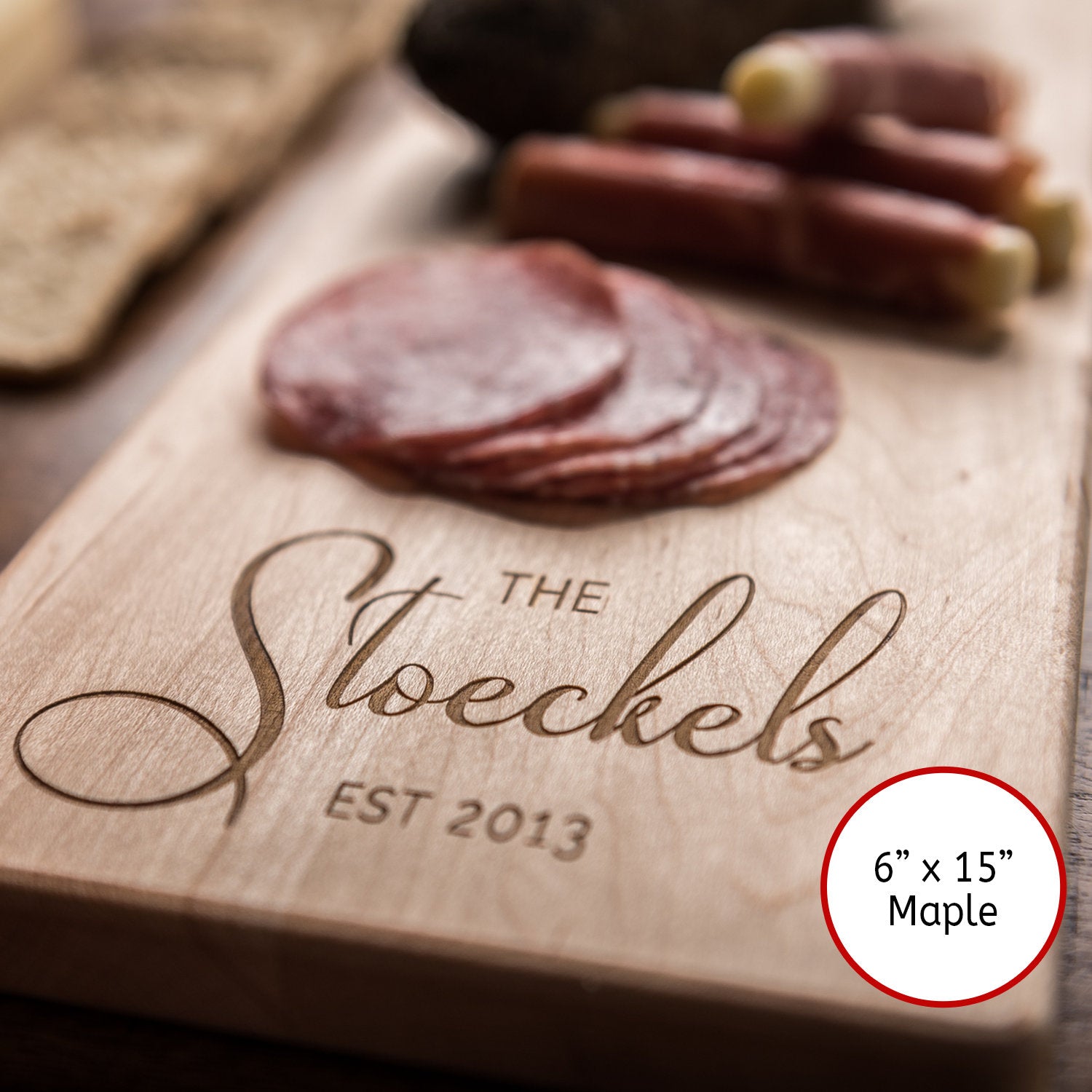 Personalized Cheese Board with Script Name - STKL