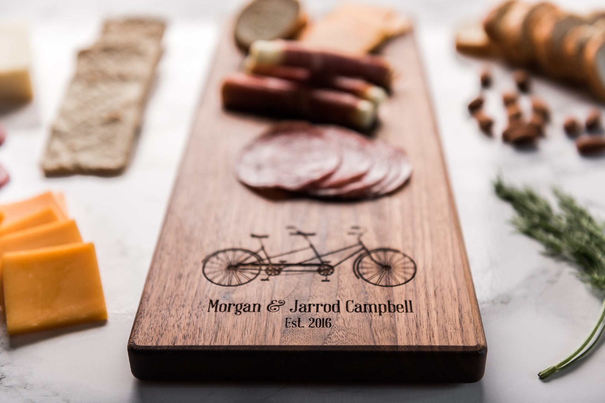 Personalized Cheese Board with Bicycle - BKCM