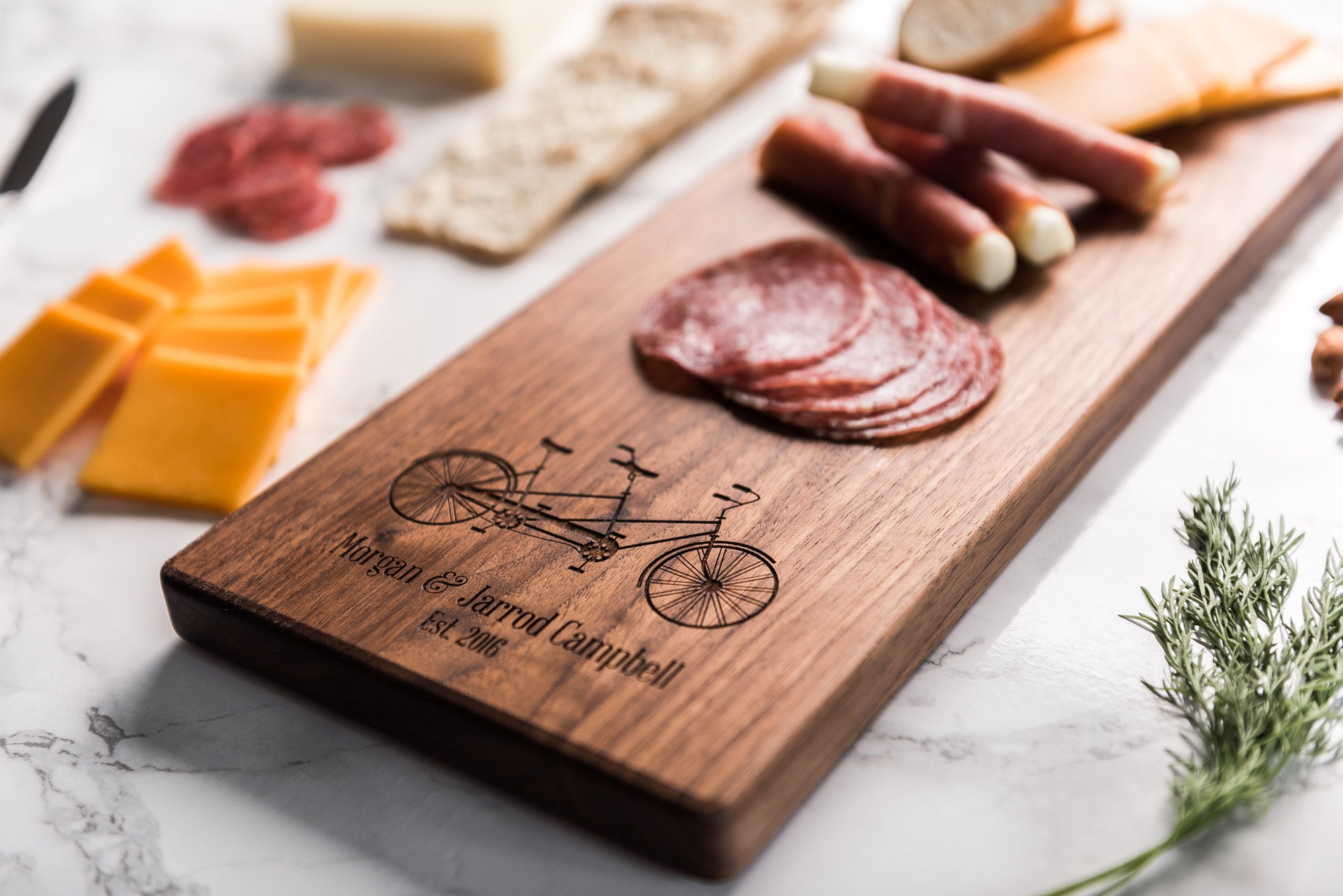 Personalized Cheese Board with Bicycle - BKCM