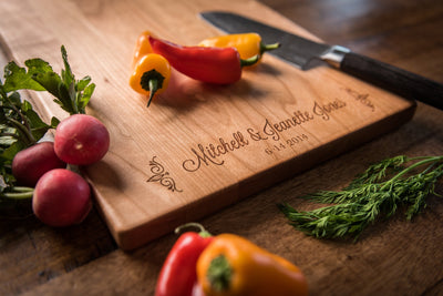 Personalized Charcuterie Board with Elegant Names in Script