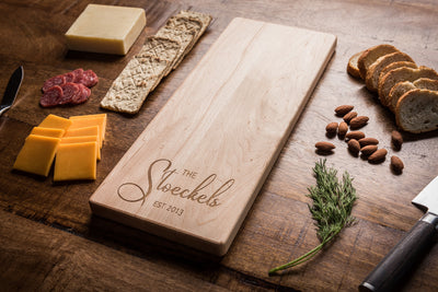 Personalized Cheese Board with Script Name - STKL