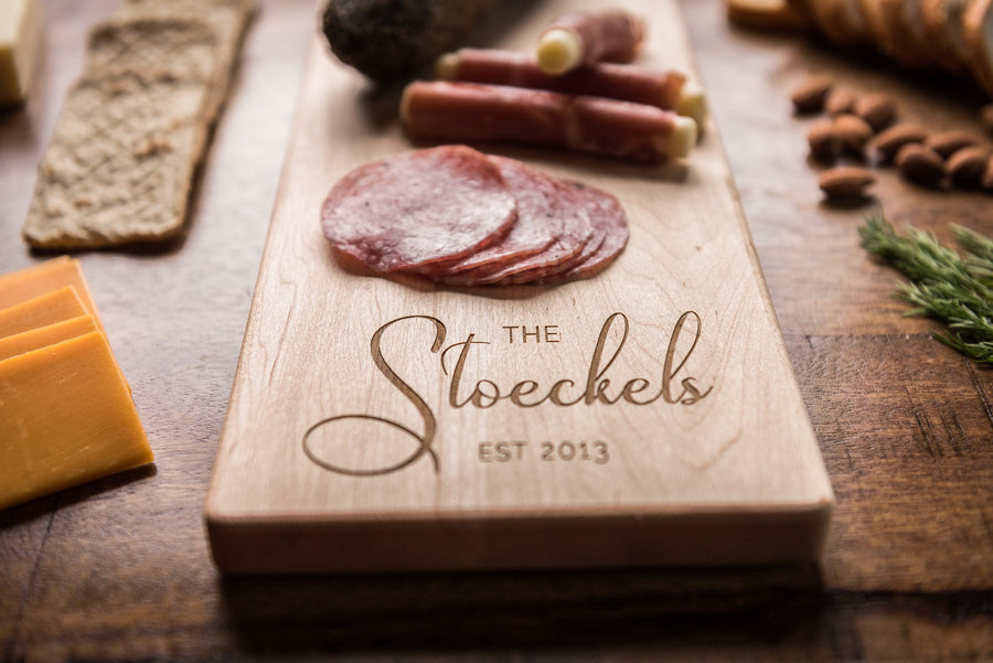 Personalized Cheese Board with Script Name - STKL