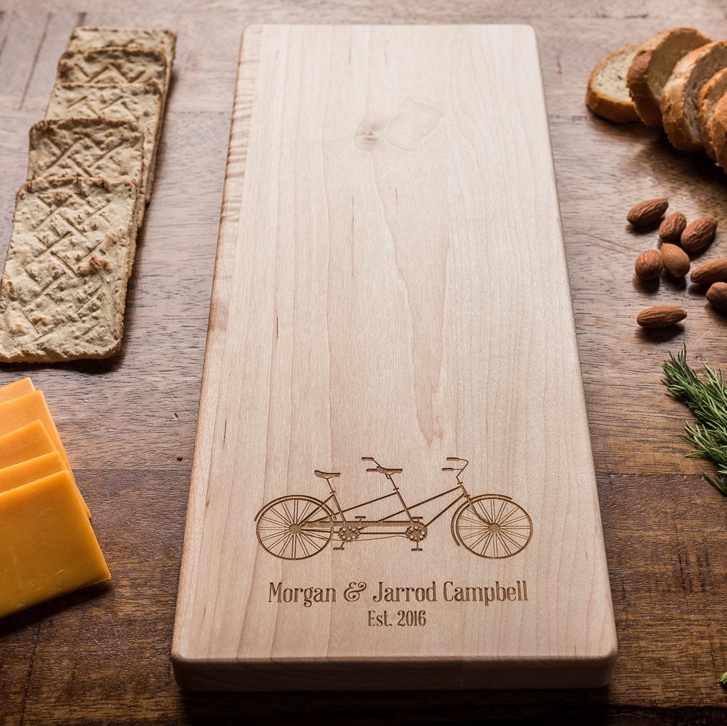 Personalized Cheese Board with Bicycle - BKCM