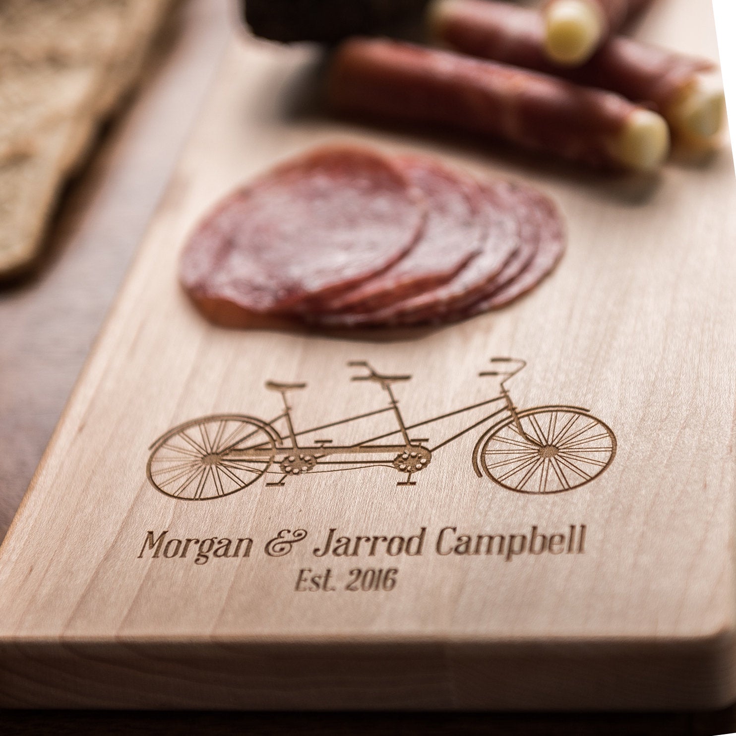 Personalized Cheese Board with Bicycle - BKCM
