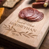 Personalized Wood Cheese Board with Leaves | Unique Baguette Board - MNHN